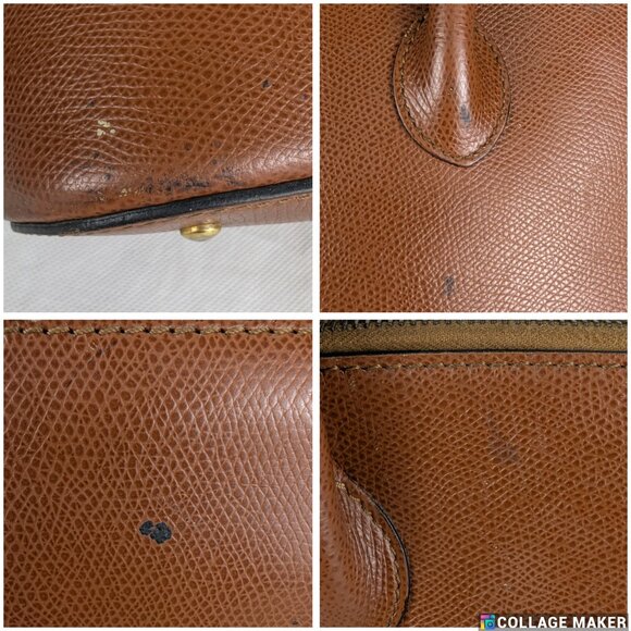 Authentic Celine 2 Way Leather Hand Bag Brown Made in Italy - Picture 11 of 13